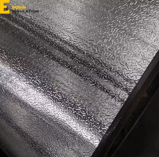 Folha de alumínio gravada estuque do revestimento da tubulação da barreira da umidade